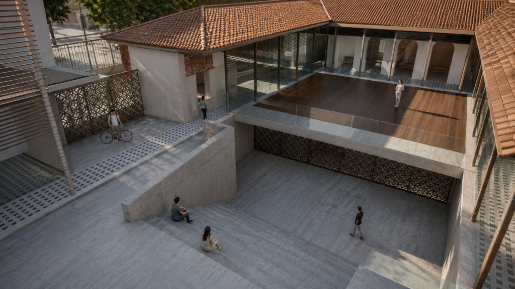 Estilo moderno con estilo colonial