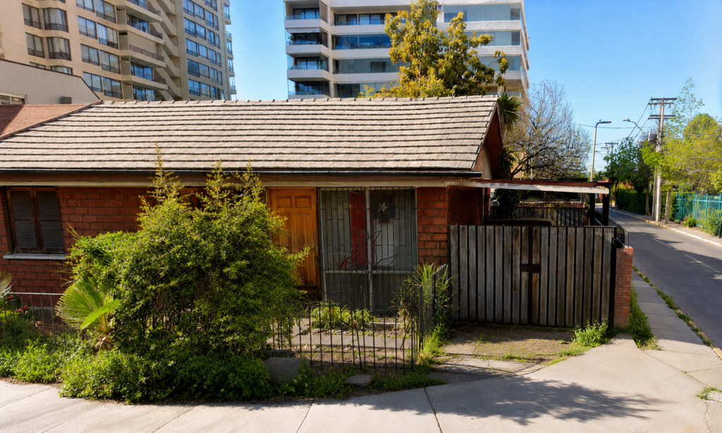 Casa original antes de ampliación en Atenas, Las Condes