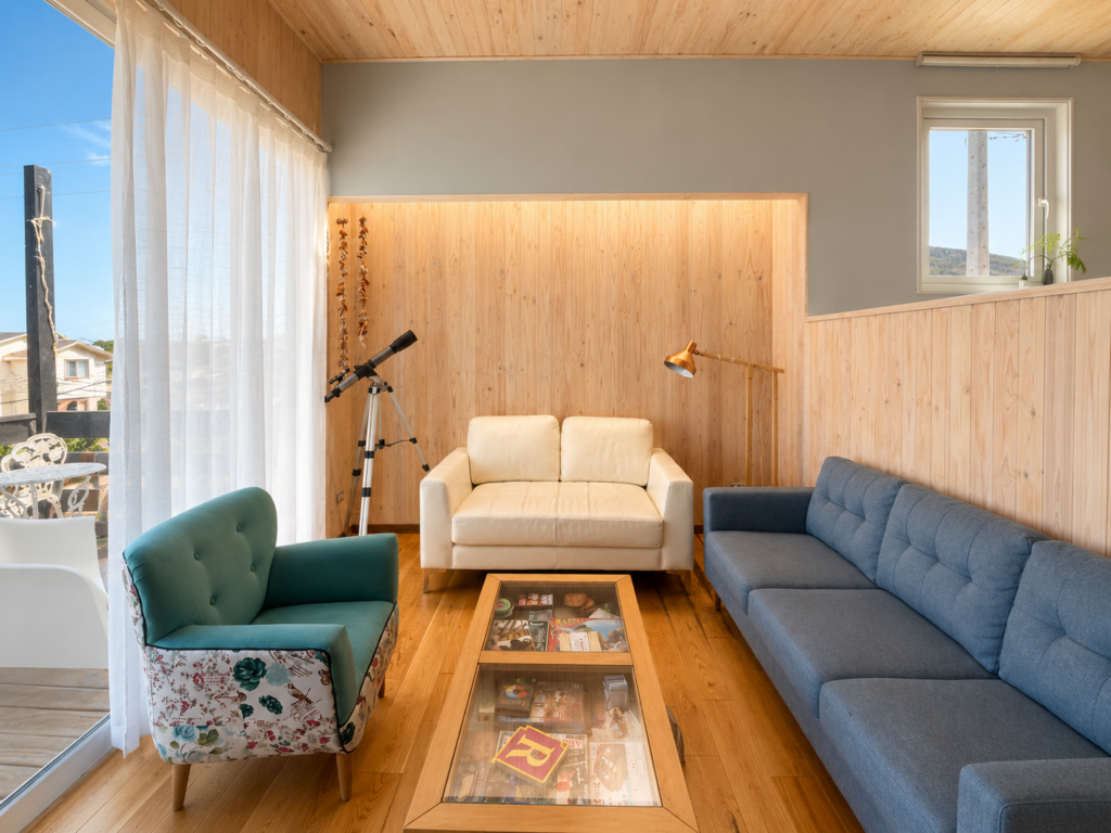 Casa en maitencillo, equilibrio de la luz interior y exterior