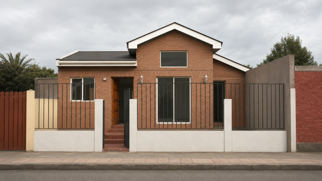 Exterior de casa remodelada en Las Condes
